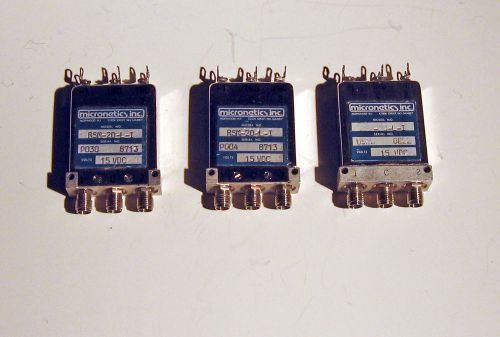Micronetics RSM-2D-L-I Microwave Coaxial Switch Relay Ham Radio