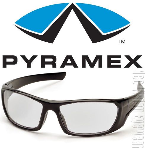 Pyramex outlander black clear lens safety glasses motorcycle z87.1 for sale