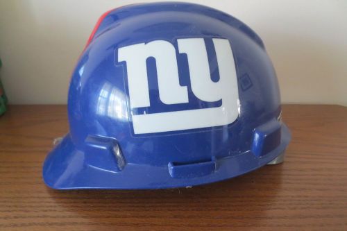 New york giants hard hat nfl msa safety works ansi z89.1 2003 for sale
