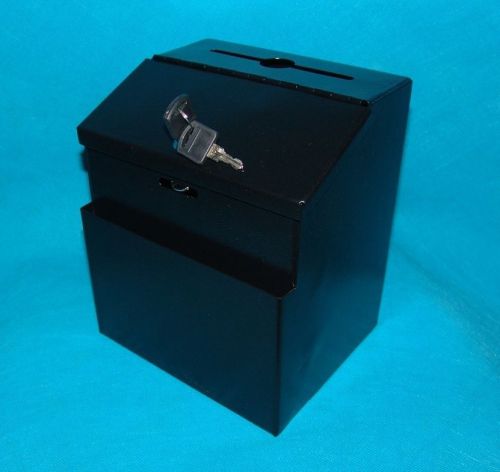 11118 box, metal donation suggestion key drop 5&#034; x 6&#034; x 7&#034; express checkout comm for sale