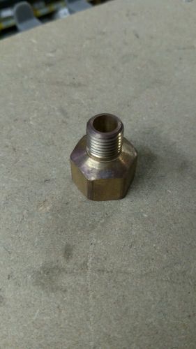 1/2&#034; npt female to 1/4&#034; npt male brass pipe adaptor/adapter straight reducer/re. for sale