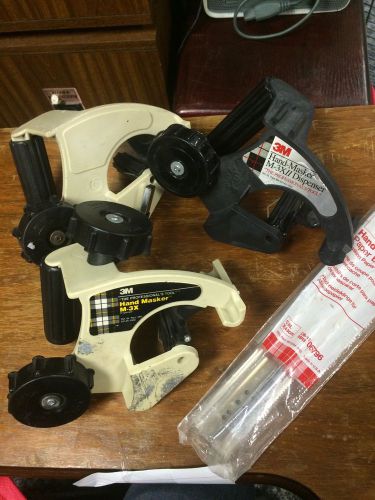 1 hand-masker m-3xII dispensor and 2 hand-masker m-3x 1 hand-masker tape blade