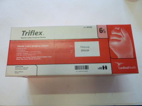 Triflex Sterile latex surgical pre powdered gloves  200 gloves size 6.5