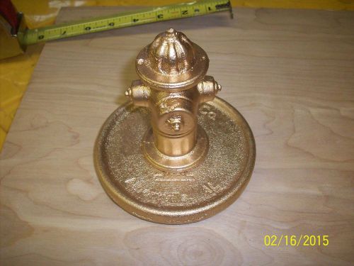 Mueller fire hydrant ** miniature * cast iron * advertising * paperweight gold * for sale