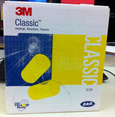 3m 312-1201 earplugs - e-a-r classic uncorded earplugs (200 pairs) for sale