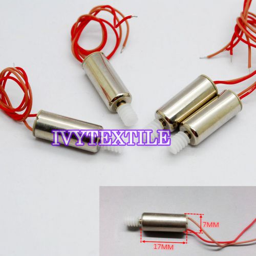 5pcs 7x17mm coreless motor 3.7v 42000rpm high speed for helicopter aircraft toys for sale