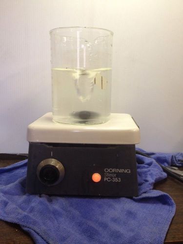 Corning PC-353 Stirrer, Somewhat dirty, functional 5&#034; x 7&#034;, Speed up to 1100 rpm