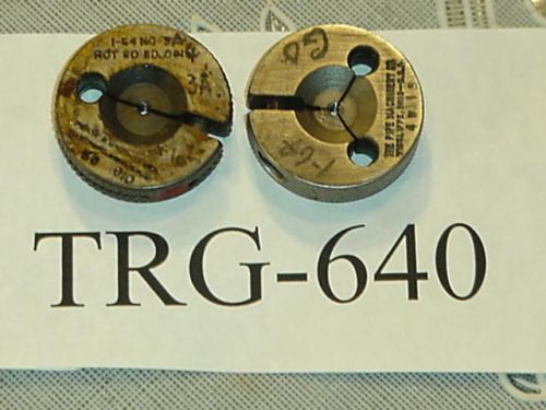 Thread Ring Gage Set 1-64 NO &amp; NOGO TRG-640