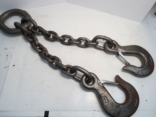 Campbell Double Chain Sling 5/8&#034; Chain 5&#039; length 25,000 lb