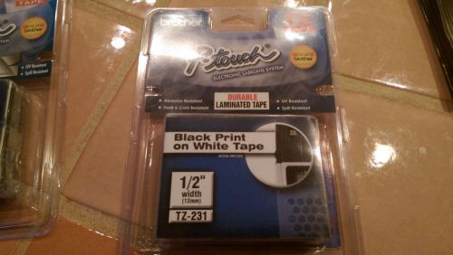 Brother Ptouch Tz231 label maker tape sealed new!