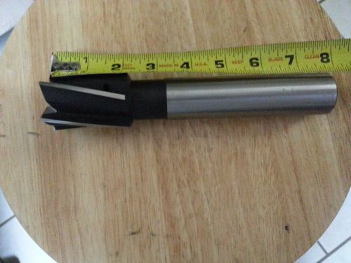End mill 1&#034;-11/16&#034;   1-1/4 shank   5 flutes hss   8&#034; lenght for sale