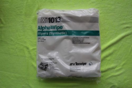 ITW TEXWIPE TX-1013 ALPHAWIPE SYNTHETIC 12&#034; X 12&#034; (nominal) 75 WIPERS/BAG