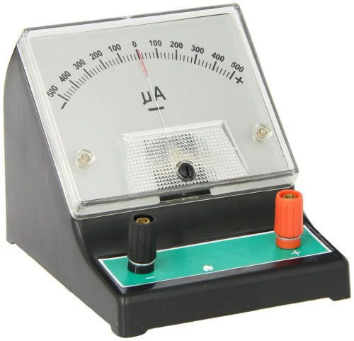 GALVANOMETER DC,  +/-500-0-500µA, WITH 10 PIECE ALLIGATOR LEADS