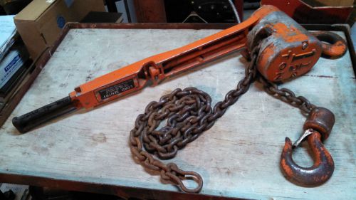 Cm hoist 1-1/2 ton series 640 chain puller w/ load sentry  ratchet industrial for sale
