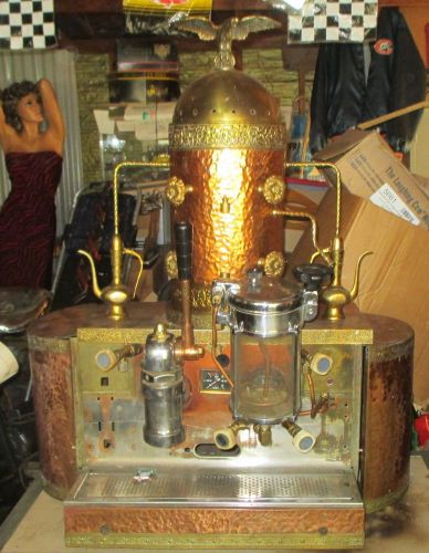 Antique Copper Brass Gaggia Espresso Machine For Parts or Restore