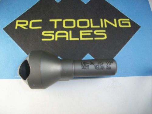 Db-36 chatterless 90° countersink &amp; deburr tool 9/16 - 1-3/32 range weldon 1 pc for sale