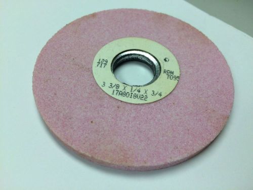 Lot 38 pcs Med grit Pink Circular Grinding Stones 3-3/8&#034;x1/4&#034;x3/4&#034; 85.7x6.4x19mm