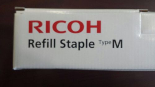 New Ricoh 413026 Refill Staple Cartridge Type M, Carton of 5 Staple Cartridges