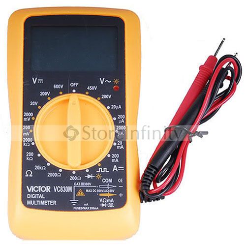 Victor vc830m pocket handheld portable digital multimeter super-thin for sale