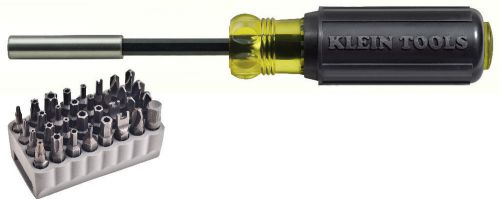 Klein tools 32510 magnetic screwdriver with 32-piece tamperproof bit set for sale