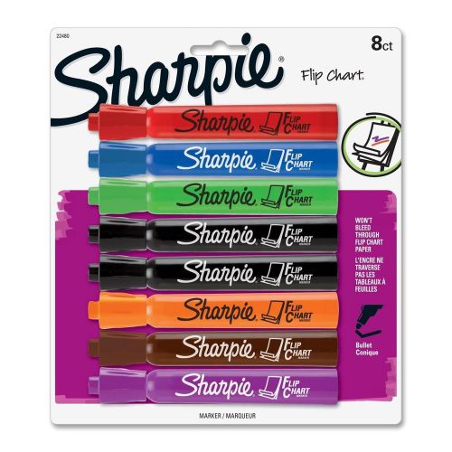 Sharpie flip chart markers 8 pack bullet point office classroom marker low odor for sale