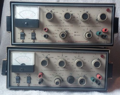 Lot of 2 Heathkit Sine-Square Audio Generator Model IG-18