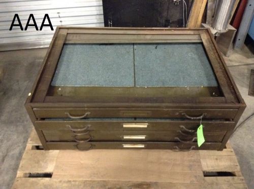 Vintage 4 drawer metal art/blueprint flat file cabinet 41&#034; x 30&#034; x 16&#034; for sale