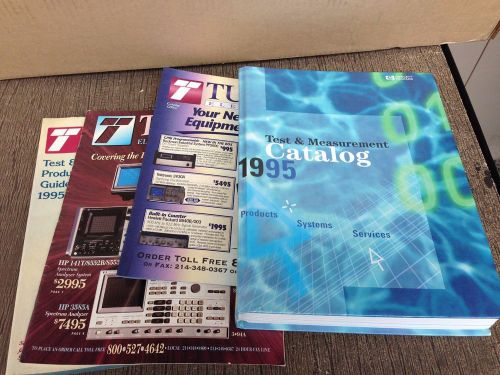 1995 HP TEST AND MEASUREMENT, 3 TUCKER CATALOGS GREAT SOURCE OF SPECS