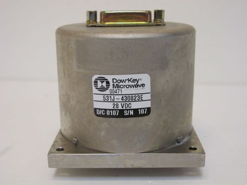 Dow-Key 531J-430823E Coaxial Relay. SP3T, DC to 18GHz, 24VDC, Latching,  SMA(F)