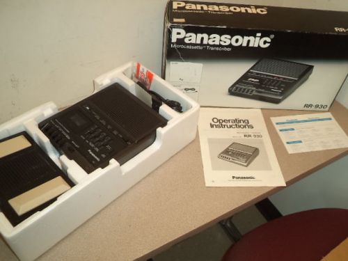 Panasonic Microcassette Transcriber RR-930 Tested Working
