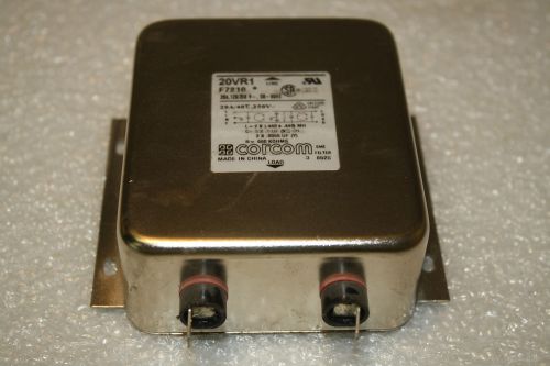 CORCOM EMI FILTER 20VR1 F7210 20AMP 40C 250V 50/60 Hz