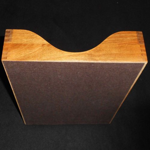 Wood desk tray, vintage, in/out box/organizer. wooden legal desktop organizer for sale
