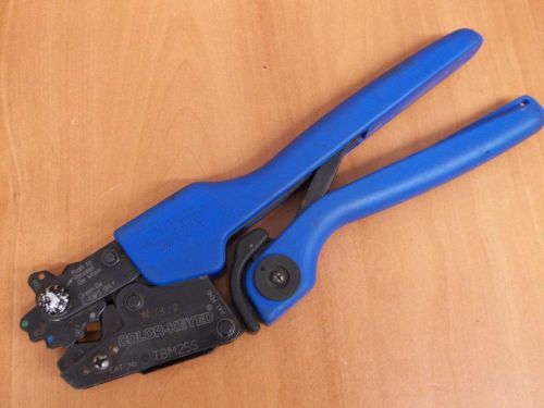 Thomas &amp; betts tbm25s color-keyed ergonomic comfort crimp ratchet tool crimper for sale