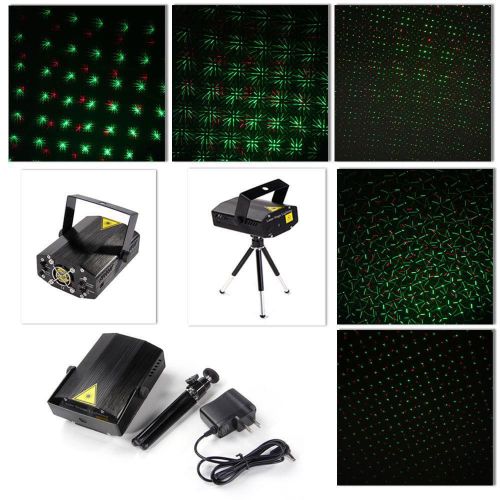 Mini LED R&amp;G Laser Projector Stage Lighting Adjustment DJ Disco Party Clubs