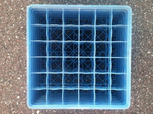 Ecolab Raburn Dish Rack Blue 6326-S1 Brandy Glass 36 Openings