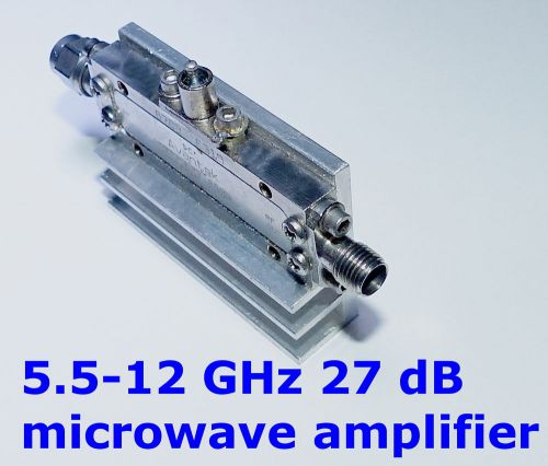 Avantek 5.5 to 12  GHz  low noise, wideband amplifier. Tested, guaranteed.