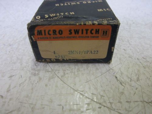 MICRO SWITCH 2MN1/1PA22 LIMIT SWITCH *NEW IN A BOX*