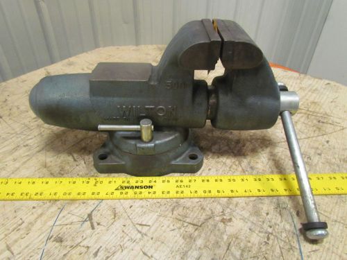 Wilton 500S Bullet Machinest 5&#034; Jaw Round Channel Vise W/Swivel Base Opens to 8&#034;