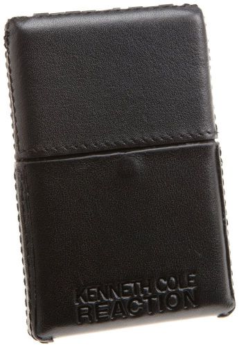 Kenneth Cole REACTION Men&#039;s Leather Flipup Business Card Case, Black,551335 NWB