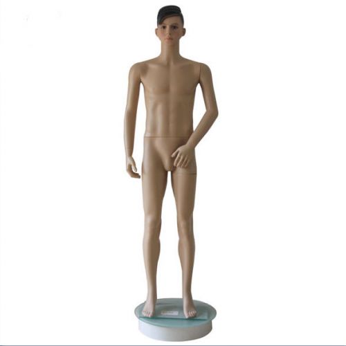 180CM Skin Colour Adult Male Plastic Full-Body Mannequins Display Free Standing