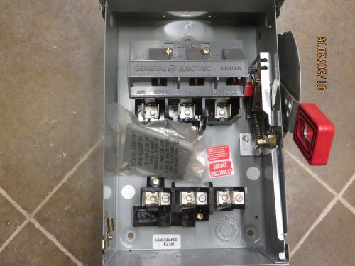 Ge th3361r new disconnect switch 30a 600v nema 3r for sale