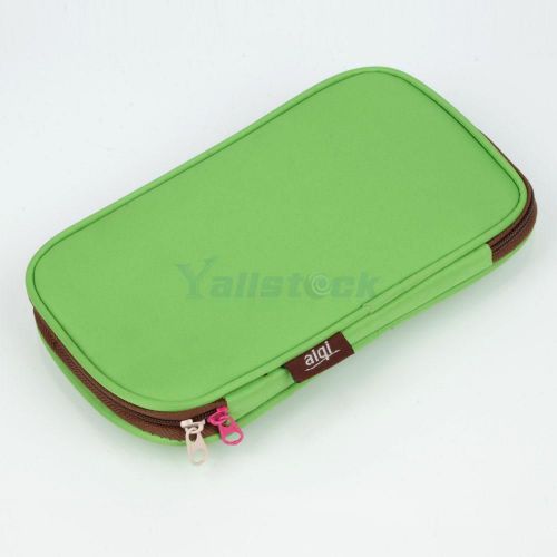 Candy color pen bag series multi-purpose foldable cloth stationery bag green for sale