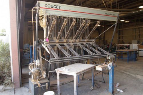 DOUCET (12) Section Hydraulic Clamp Carrier (Woodworking Machinery)