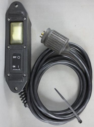 Spx hytec remote hand switch assembly w/ hubbell plug on-off motor control for sale