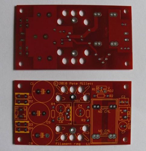 Diy pcb -2x regulated dc power supply / filament supply for sale