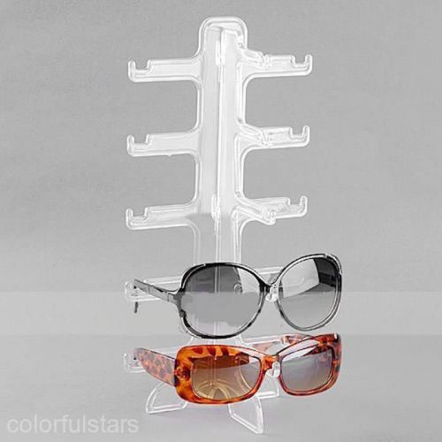 5 Layers Clear Detachable Sunglasse EyeGlasses Display Stand Holder Frame Mount