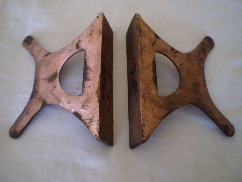 Nos pair 6&#034; copper bench vise jaw caps for sale