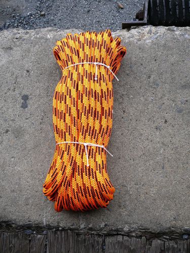 Yale xtc-24 strand arborist rope, tree line, climbing line 7/16&#034; x 71&#039; orange for sale