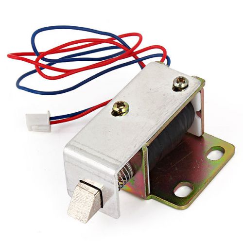 Cabinet door electric lock assembly solenoid dc12v 0.6a square bevel latch for sale