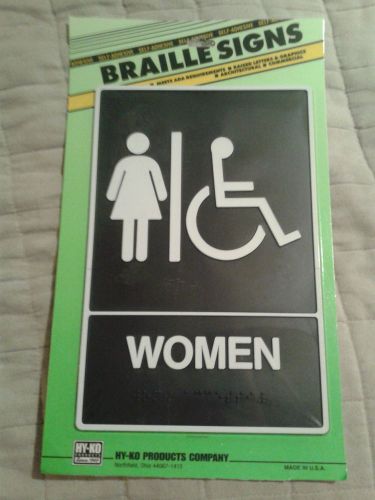 BRAILLE SIGN For Women and Handicap Women